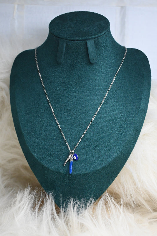 Colar da pimenta azul c/olho