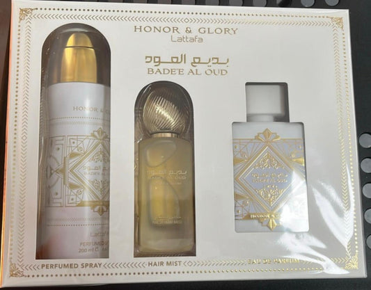 Set BADE´E AL OUD White | LATTAFA